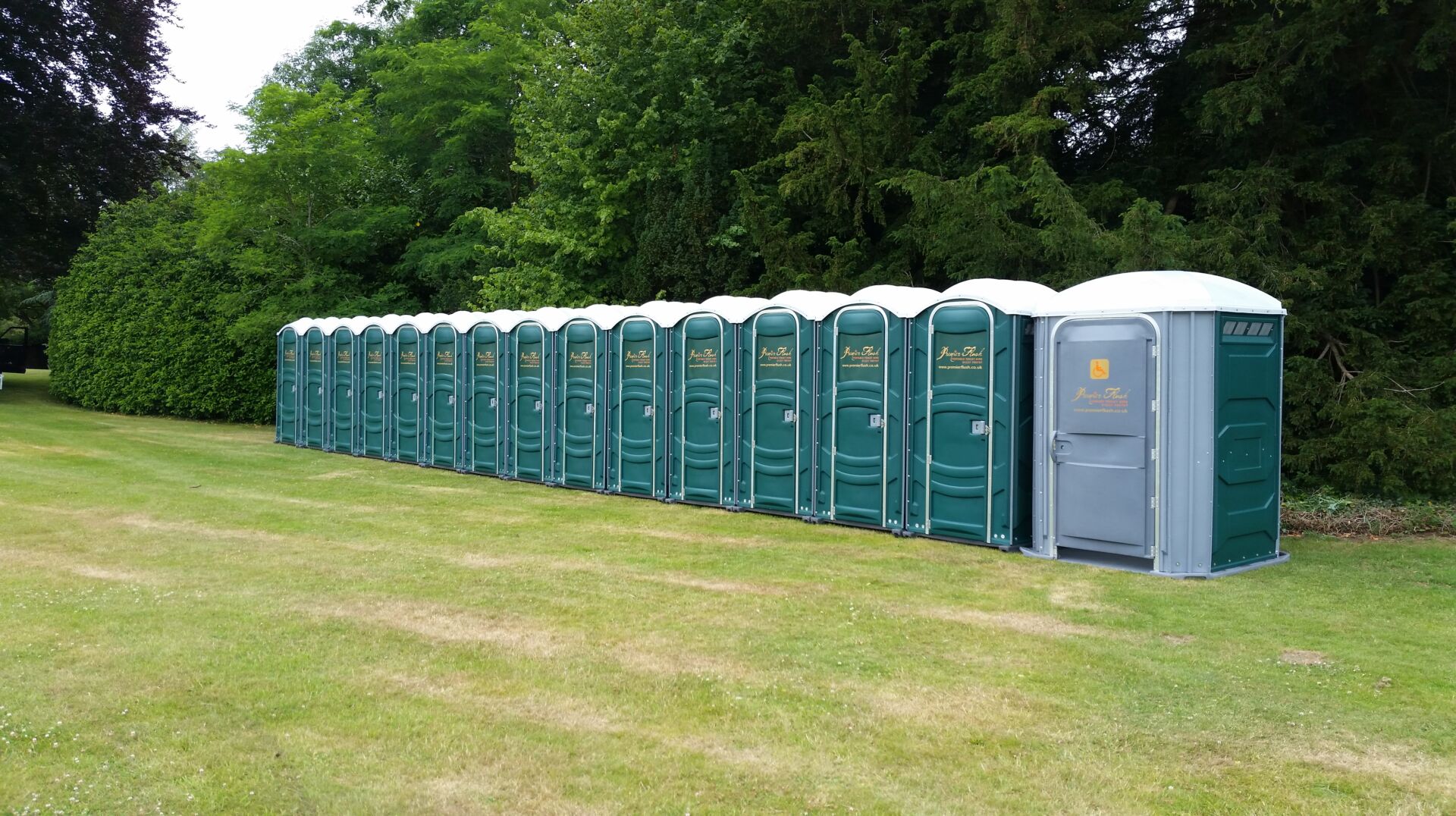Wedding mobile toilet hire with modern interior