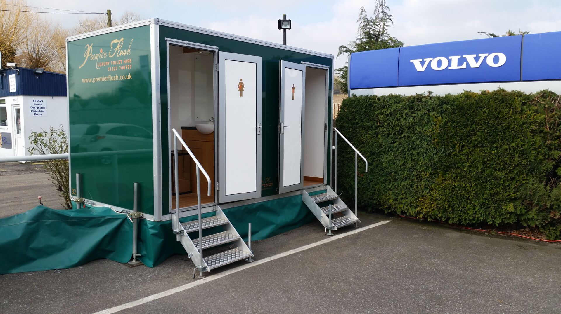 Professional event toilet installation service