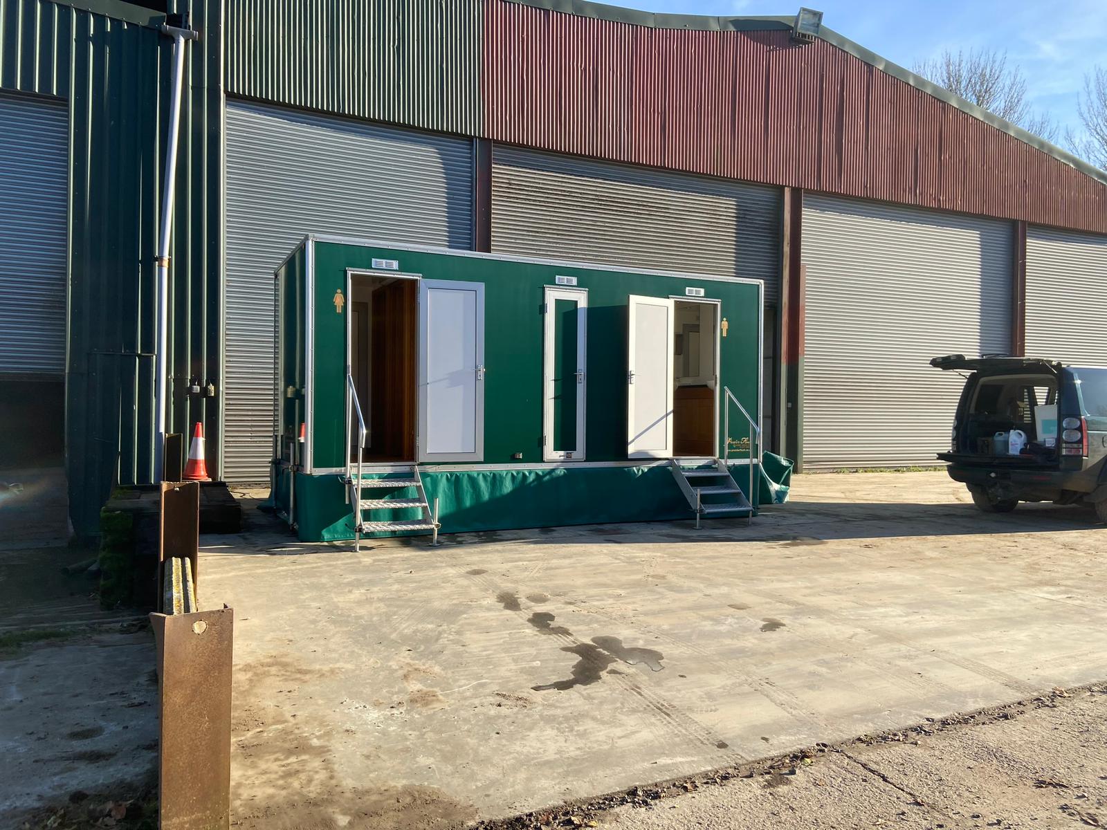 Premier Flush PF Series portable toilet trailer drop off